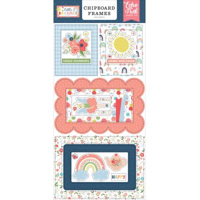 Echo Park Little Dreamer Girl Sticker - Chipboard Frames